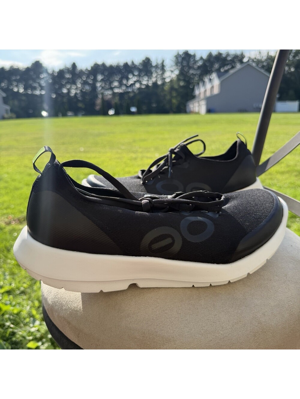 Oofos OOmg Sport LS Mens Size 11 Low Sneakers Shoes Black Recovery Comfort